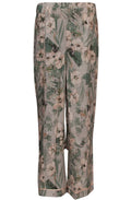Wide Leg Floral Trousers