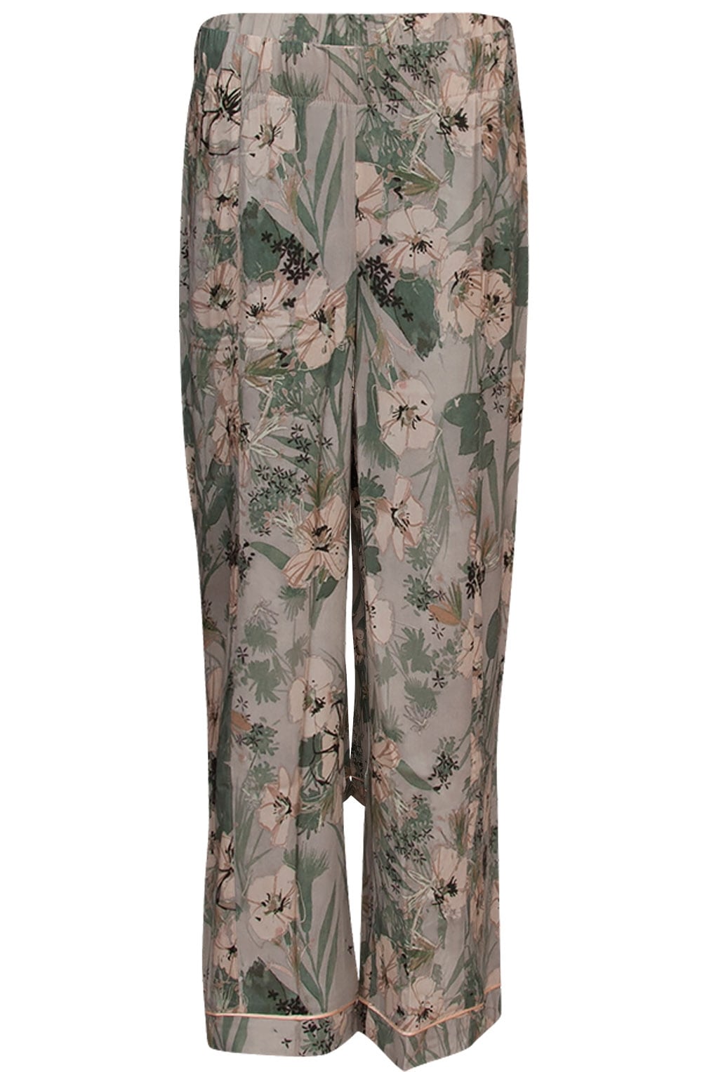 Wide Leg Floral Trousers