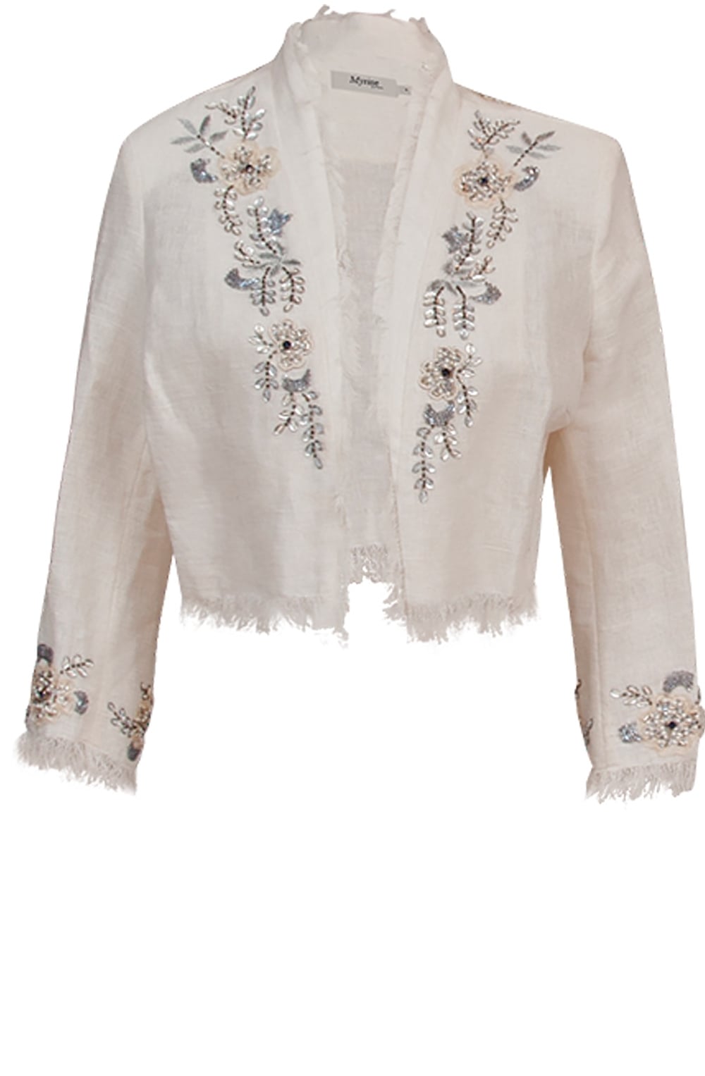 Woven Beaded Detail Jacket