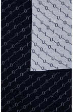 Navy & White Oui Print Scarf