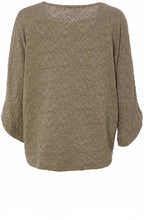 Army Green Sleeve Embossed Top