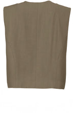 Army Green Asymmetric Waistcoat