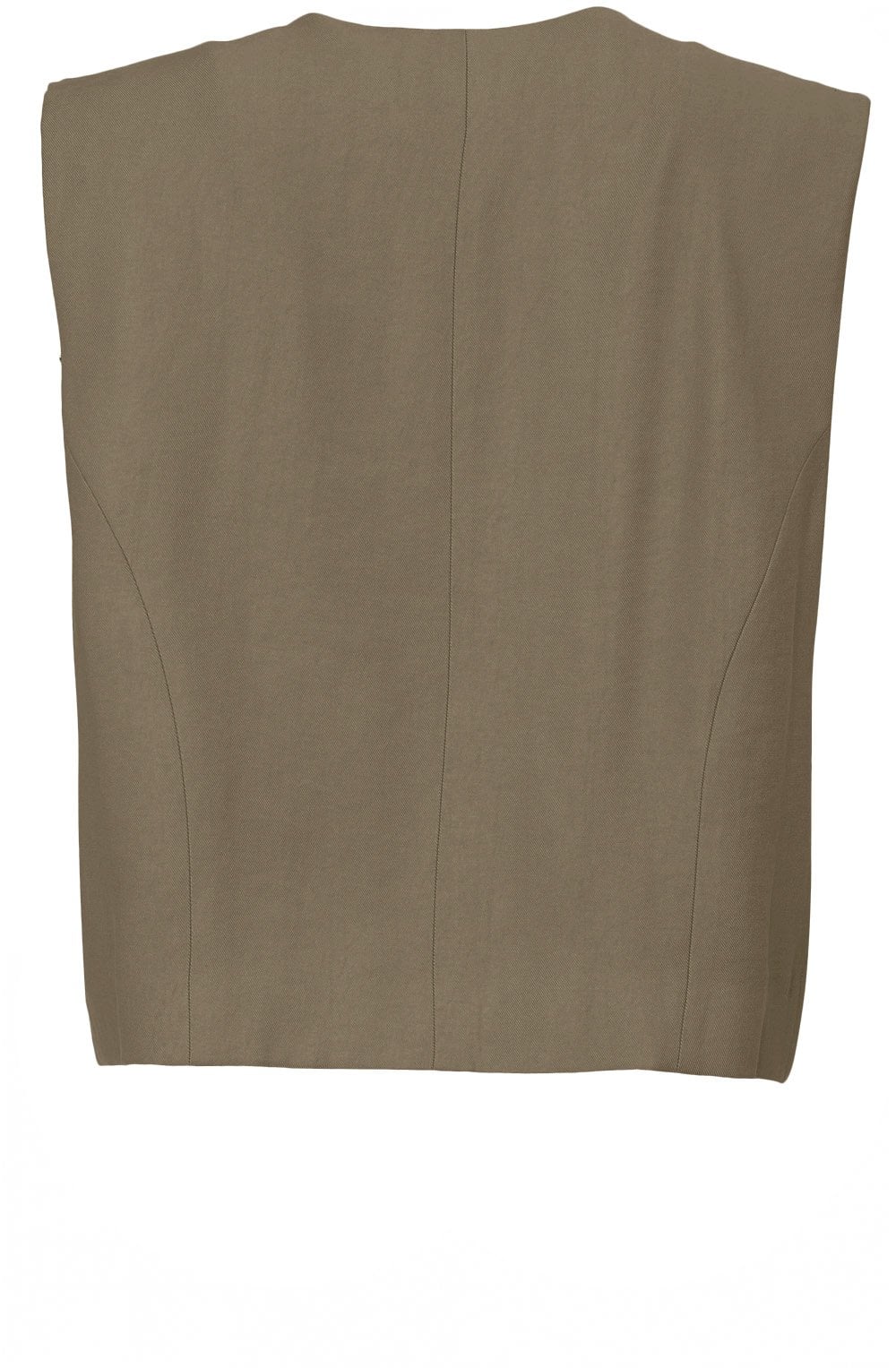 Army Green Asymmetric Waistcoat