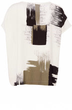 Army Green Brush Stoke Top