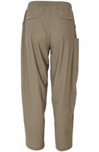 Army Green Loose Fit Tapered Trousers