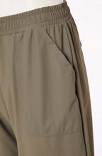 Army Green Loose Fit Tapered Trousers