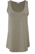 Army Green Sleeveless Relaxed Top