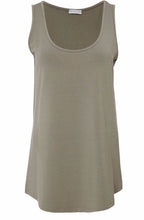 Army Green Sleeveless Relaxed Top