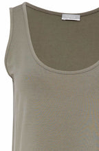Army Green Sleeveless Relaxed Top