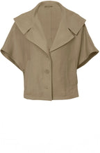Army Green Wide Lapel Box Jacket