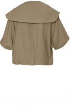 Army Green Wide Lapel Box Jacket