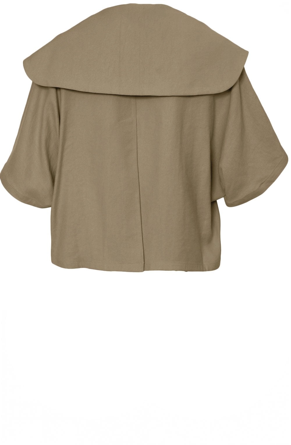 Army Green Wide Lapel Box Jacket