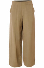Army Green Wide Leg Ankle Length Trousers