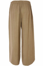 Army Green Wide Leg Ankle Length Trousers