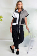 Black Cuffed Tapered Trousers