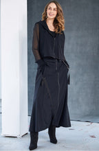 Black Mesh Sleeved Top