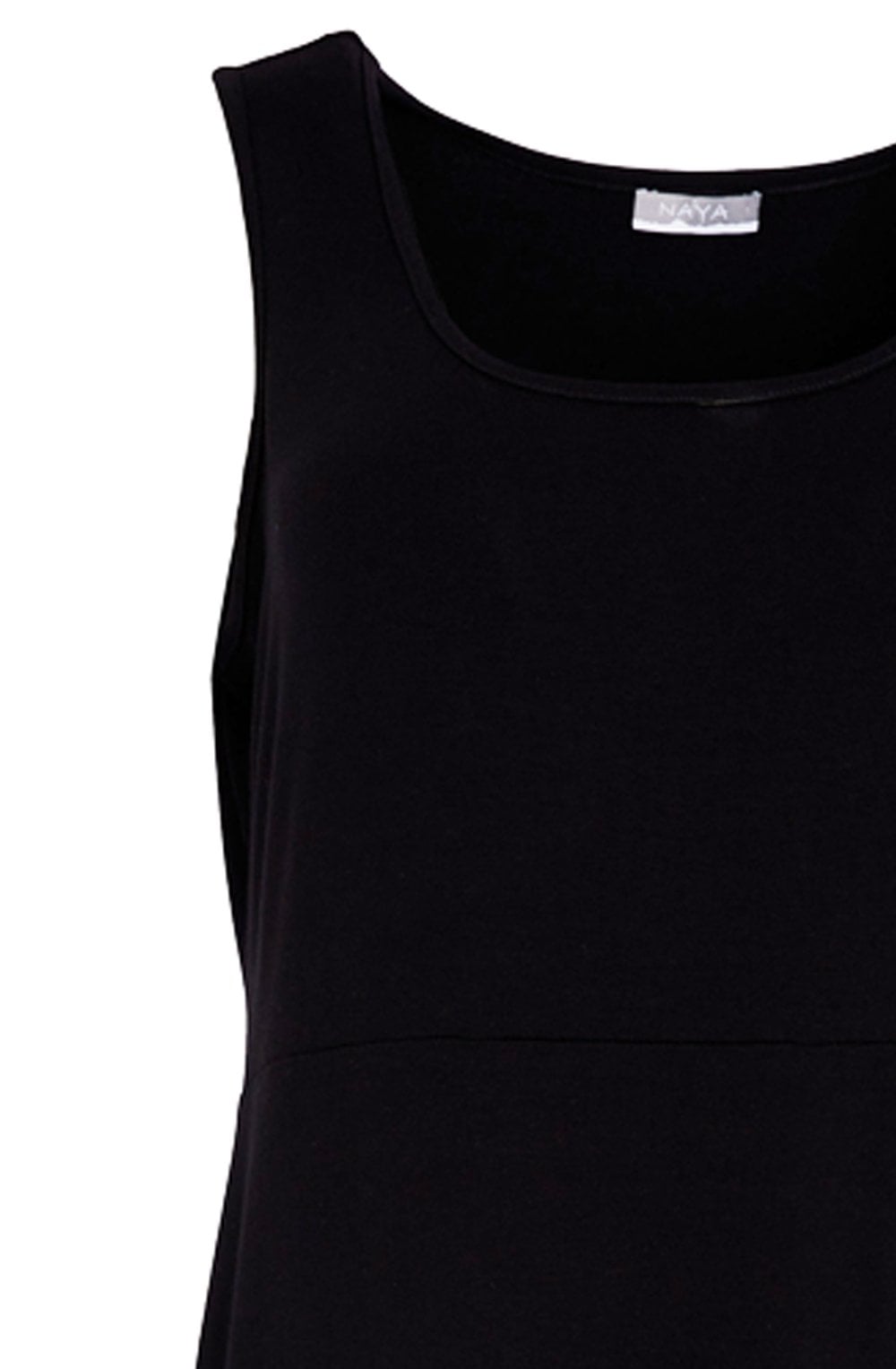 Black Sleeveless Pocket Design Maxi Dress