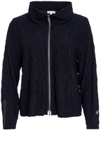 Black Textured Jersey Cardigan