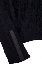 Black Textured Jersey Cardigan