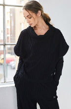 Black Textured Jersey Tapered Trousers