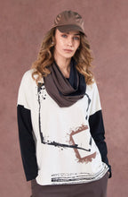 Cocoa and Black Two Tone Snood