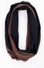 Cocoa and Black Two Tone Snood