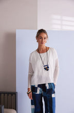 Cream Mesh Sleeved Relaxed Top