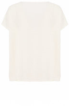 Cream Seersucker Oversized T Shirt