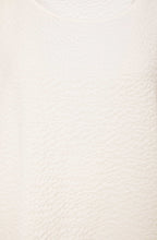 Cream Seersucker Oversized T Shirt