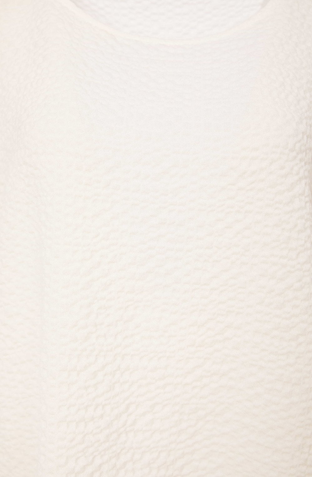 Cream Seersucker Oversized T Shirt