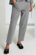 Dove Grey Loose Fit Tapered Trousers