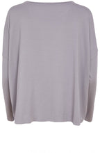 Dove Grey Paint Stroke Design Oversized Top