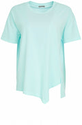 Mint Green Asymmetric Hemline Oversized Top