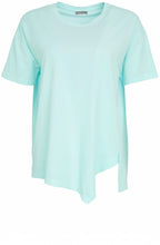 Mint Green Asymmetric Hemline Oversized Top