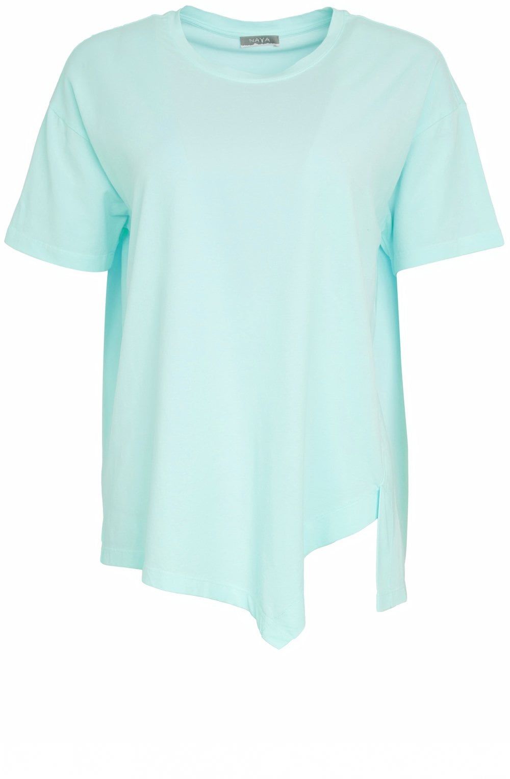 Mint Green Asymmetric Hemline Oversized Top