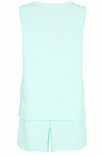 Mint Tiered Design Oversized A Line Vest Top