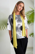 Monochrome Faded Spot Relaxed Blouse