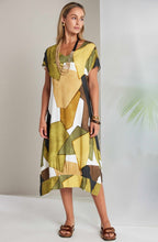 Oasis Bold Print V Neck Dress