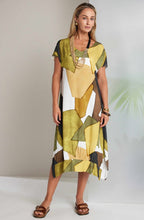 Oasis Bold Print V Neck Dress