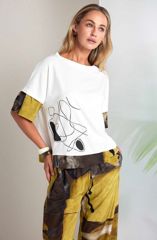 Oasis Contrast Cuffs and Hem Oversized Top