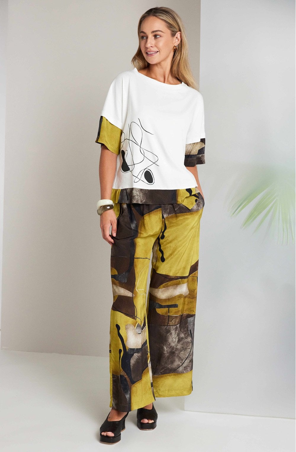 Oasis Contrast Cuffs and Hem Oversized Top