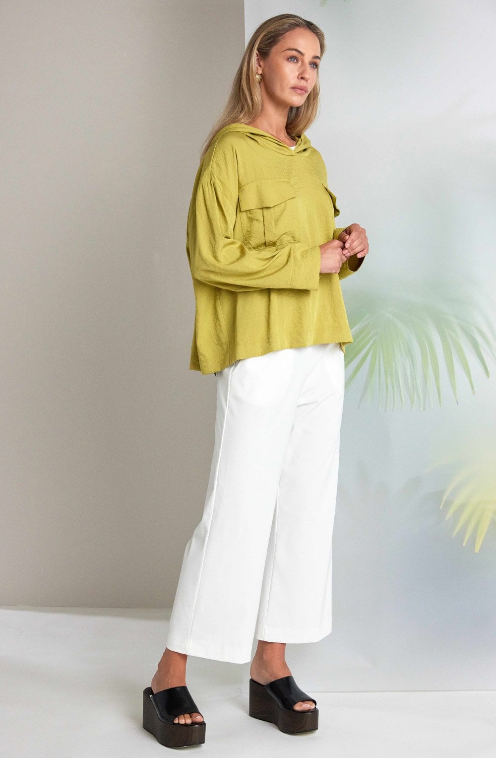 Oasis Statement Pocket Hooded Oversized Top