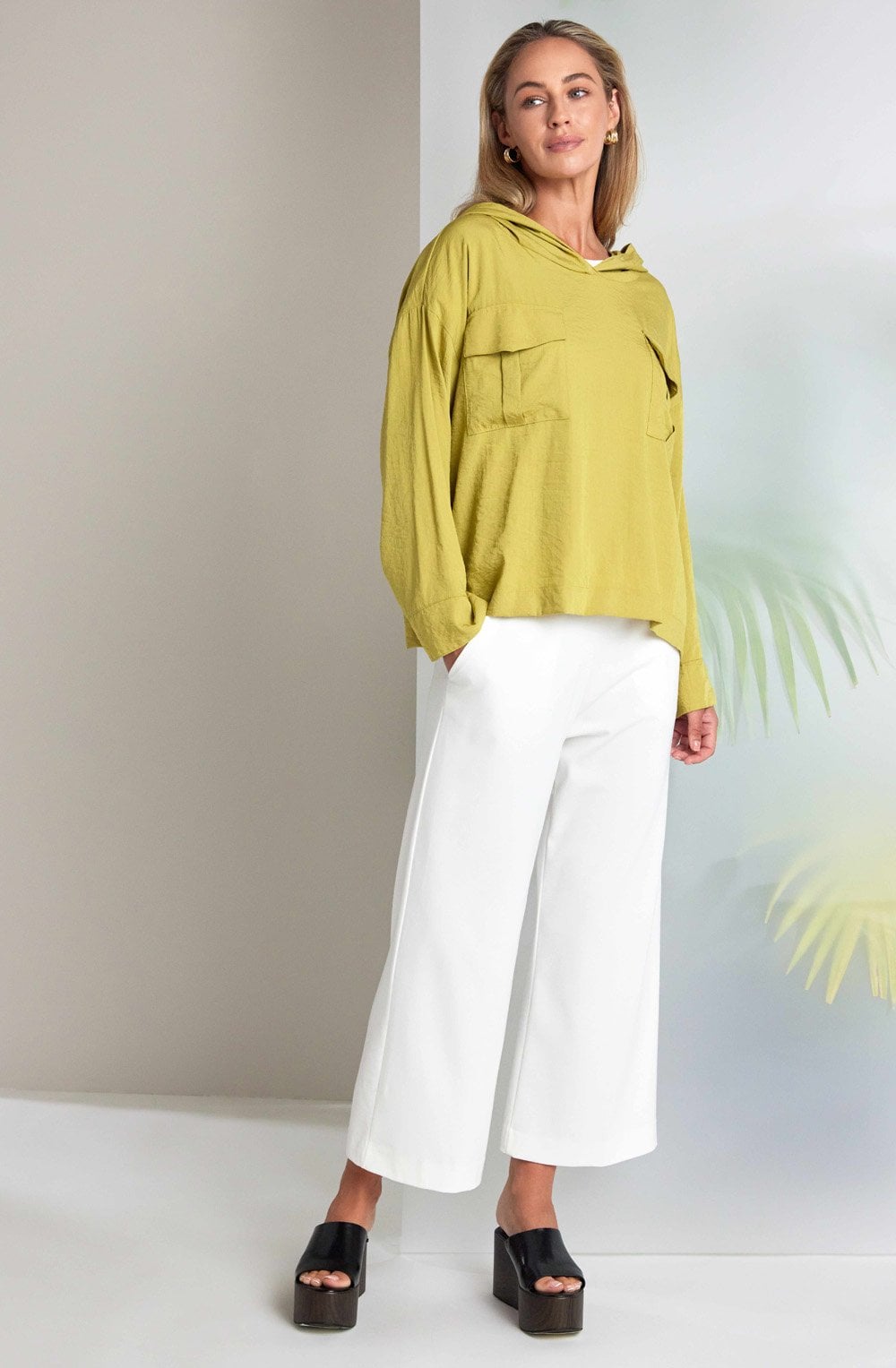 Oasis Statement Pocket Hooded Oversized Top