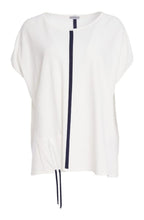 Off-White Contrasting Striped Knit Top