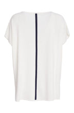 Off-White Contrasting Striped Knit Top
