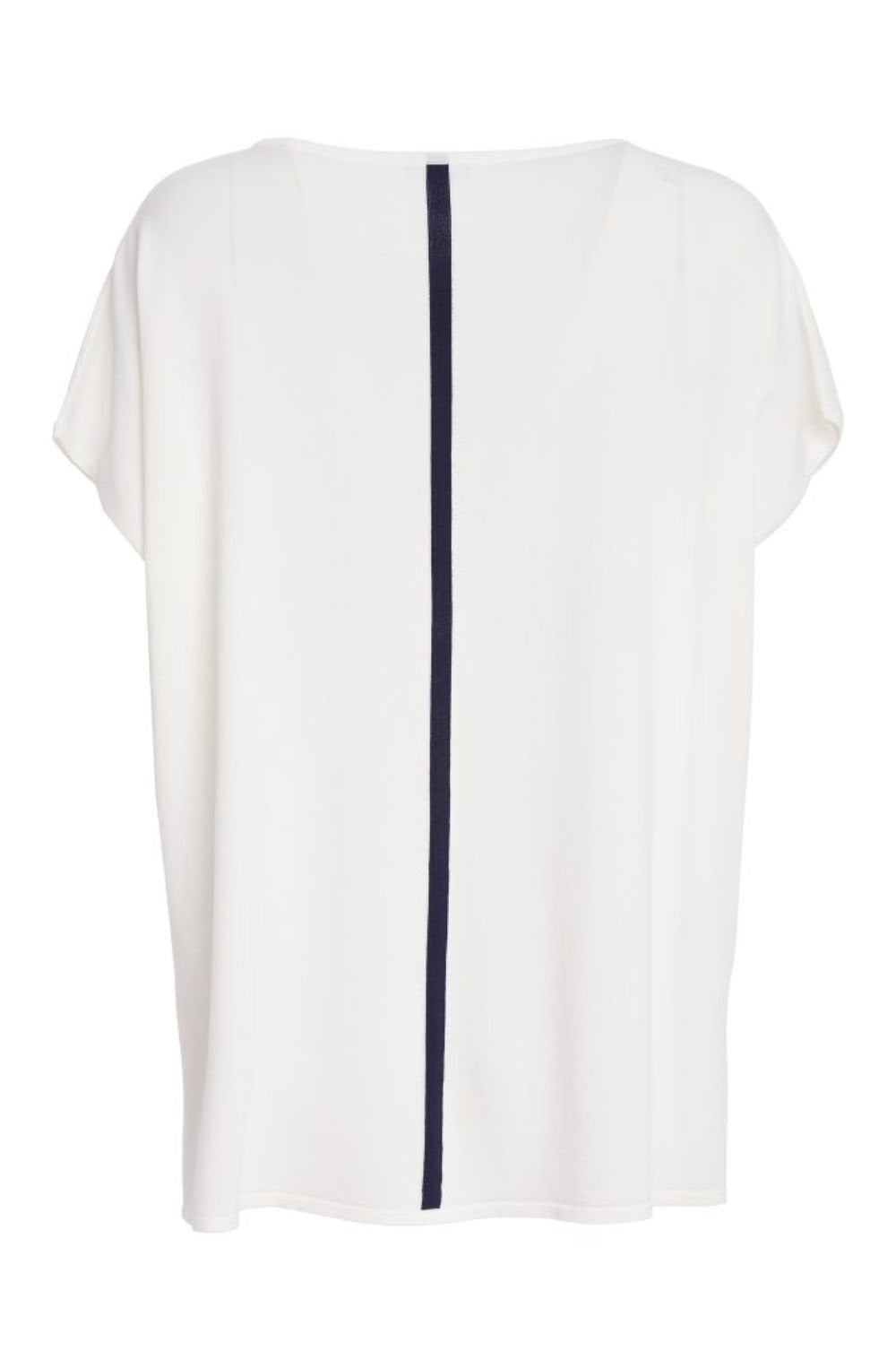 Off-White Contrasting Striped Knit Top