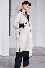 Taupe and Black Padded Coat