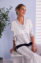 V-Neck Colour Block Sweatshirt