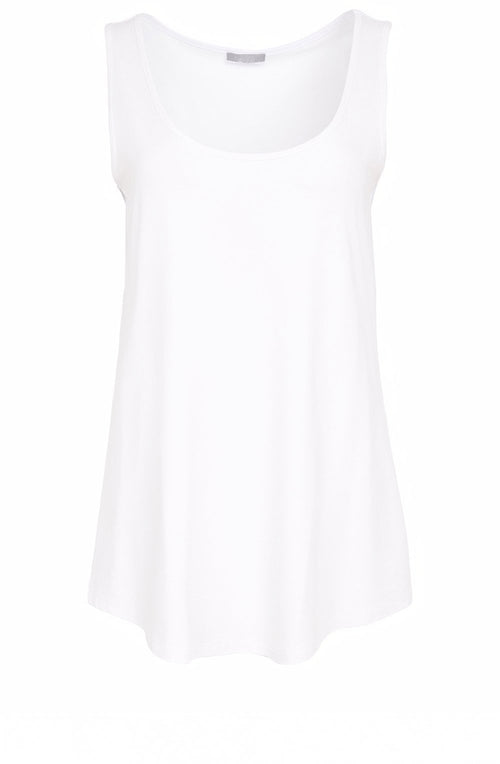 White A Line Vest Top