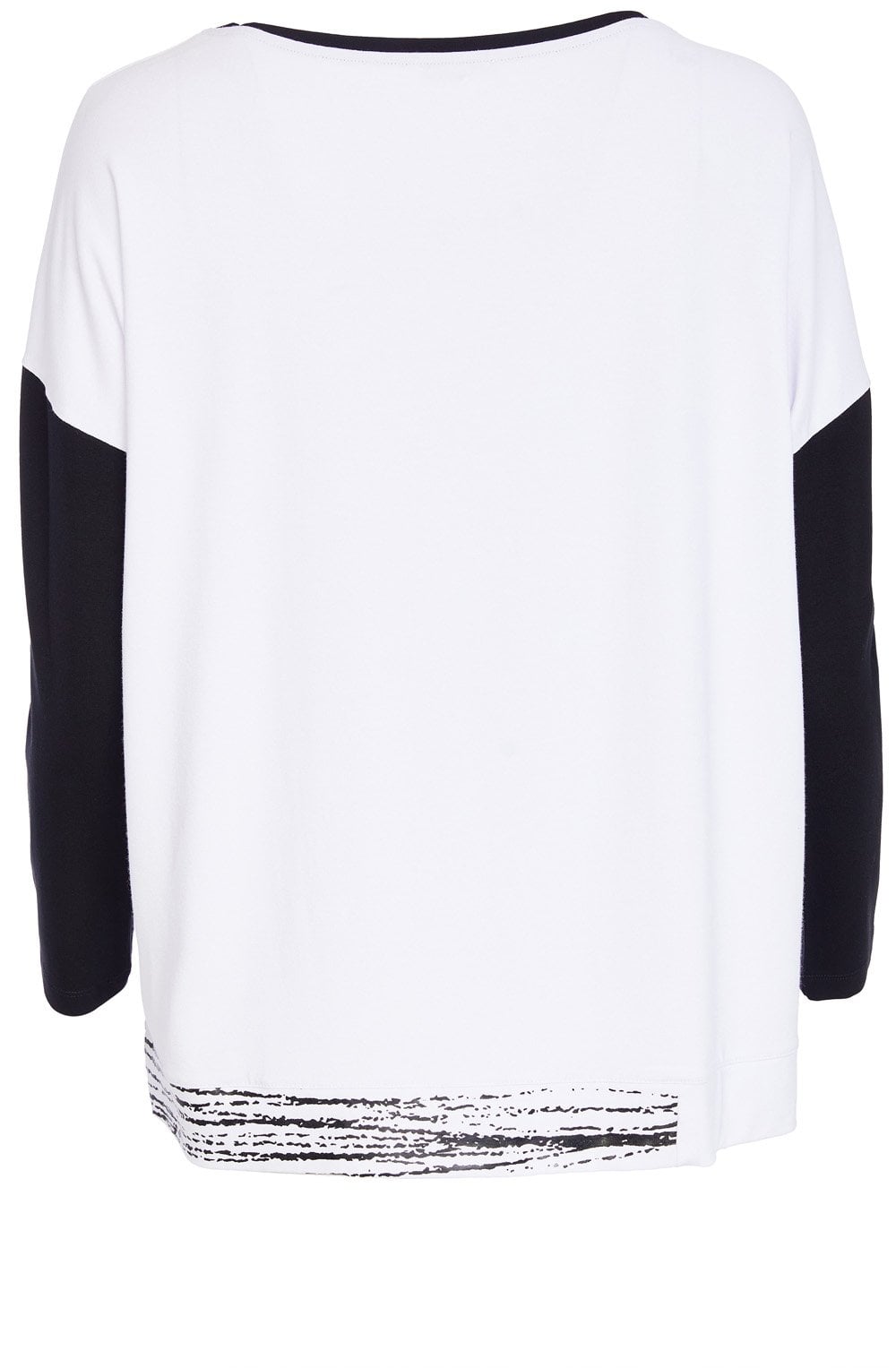 White and Black Cube Design Relaxed Top